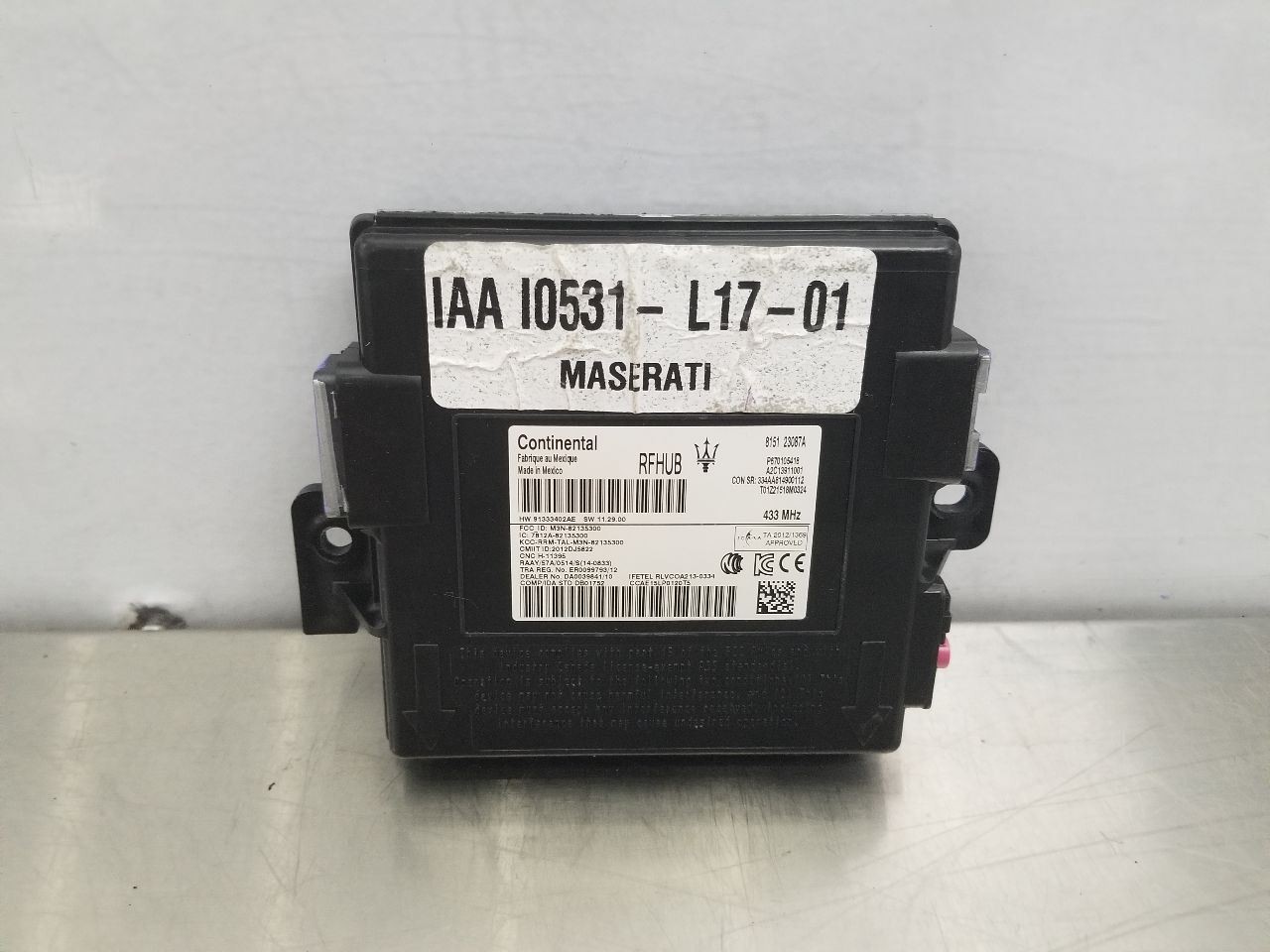 19 MASERATI LEVANTE S GRANSPORT TELEMATICS KEYLESS CONTROL MODULE 670105418