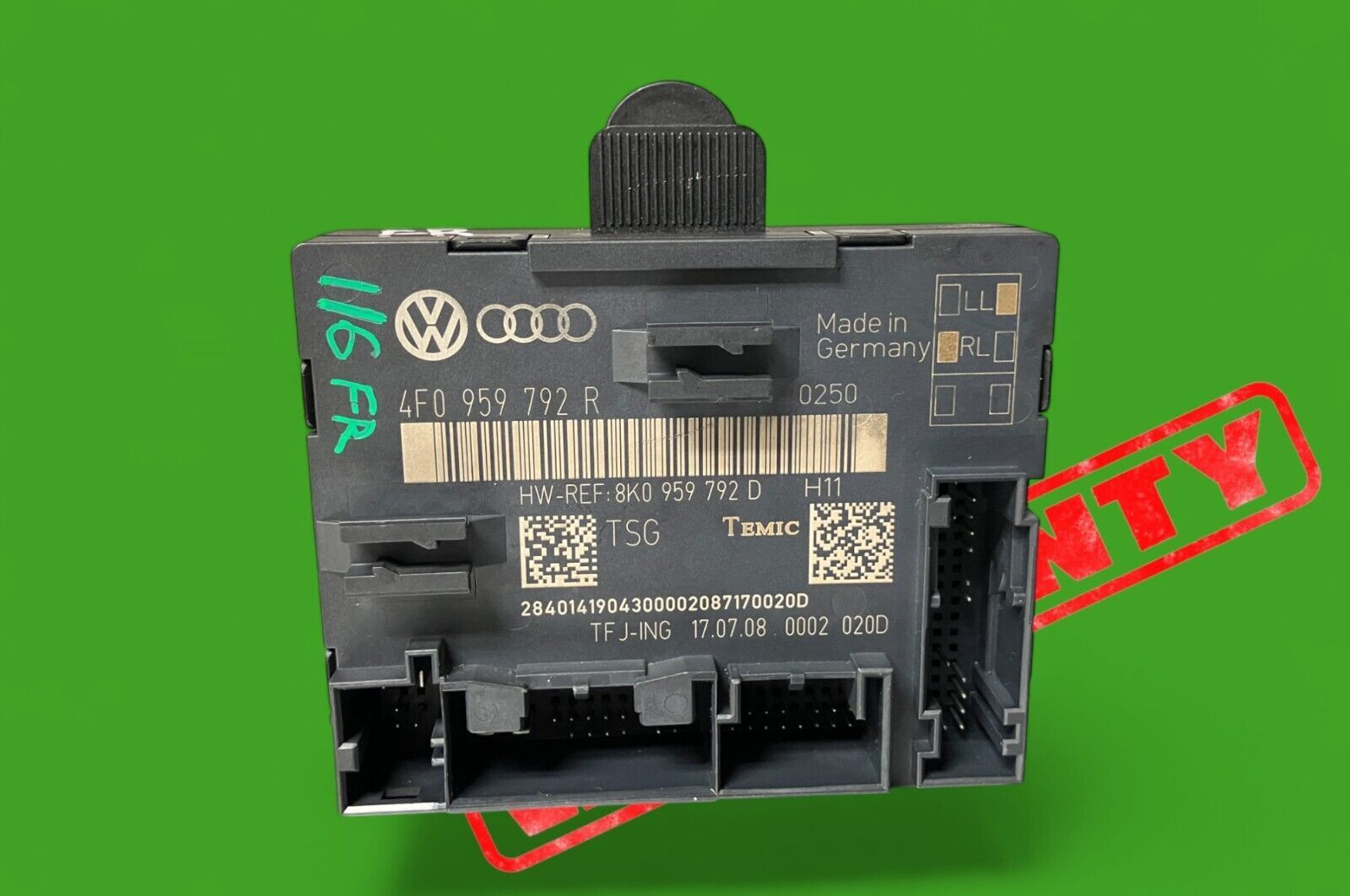 OEM 2009-2015 AUDI Q7 front RIGHT door window control module 4F0959792R OEM