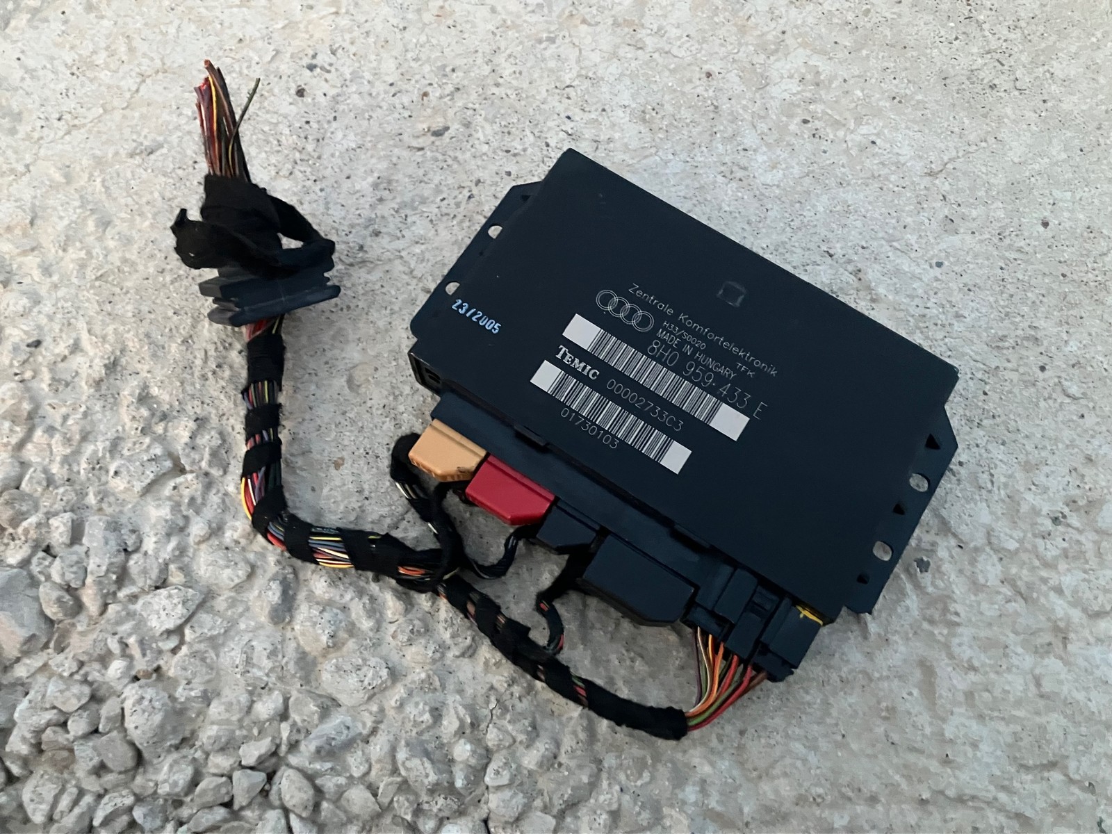 2003-2009 Audi A4 S4 Convertible CCM BCM Control Module Cabriolet 8H0959433E