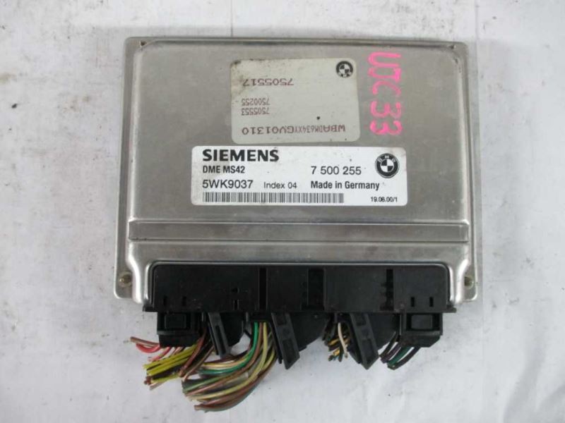 99 00 BMW 323i ENGINE CONTROL MODULE 1214 7 500 255 12147500255 7500255