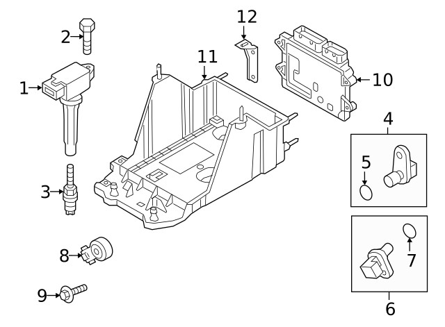 Genuine Mazda Engine Control Module (ECM) PGPT-18-881