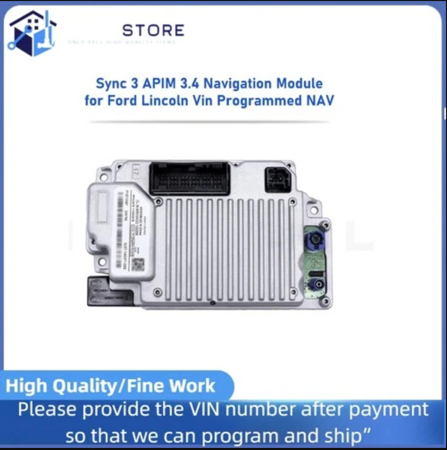 New For Ford Lincoln Vin Programmed NAV Sync 3 APIM 3.4 Navigation Module