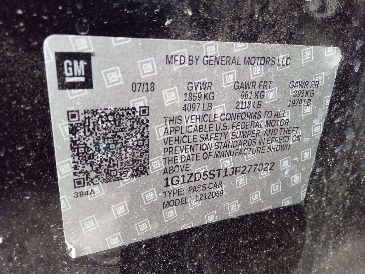 Used Engine Control Module (ECM) fits: 2018 Chevrolet Malibu Electronic Control