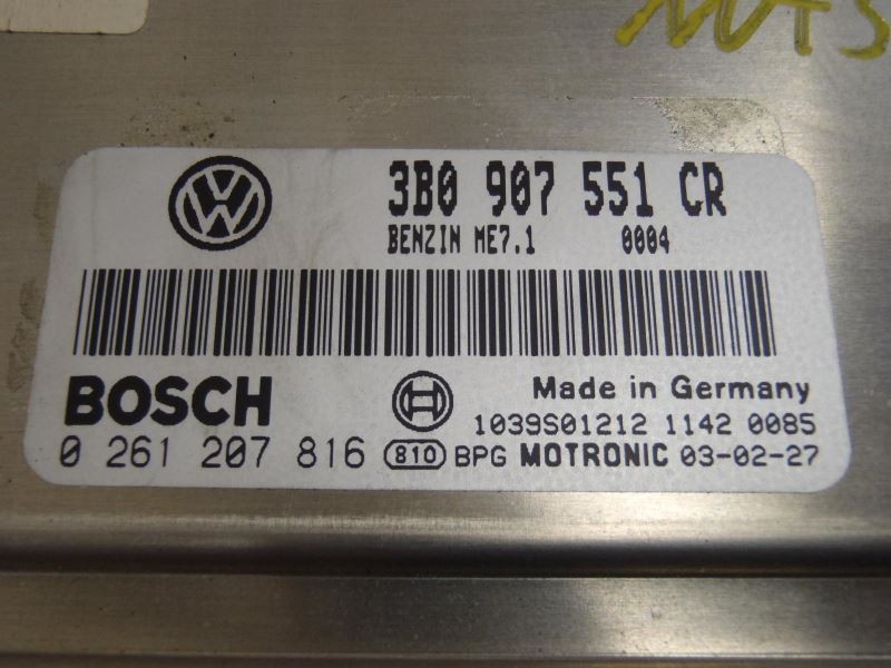 Engine Control Module ECM 2.8L 3B0-907-551-CR Fits 2003 Volkswagen Passat 73896