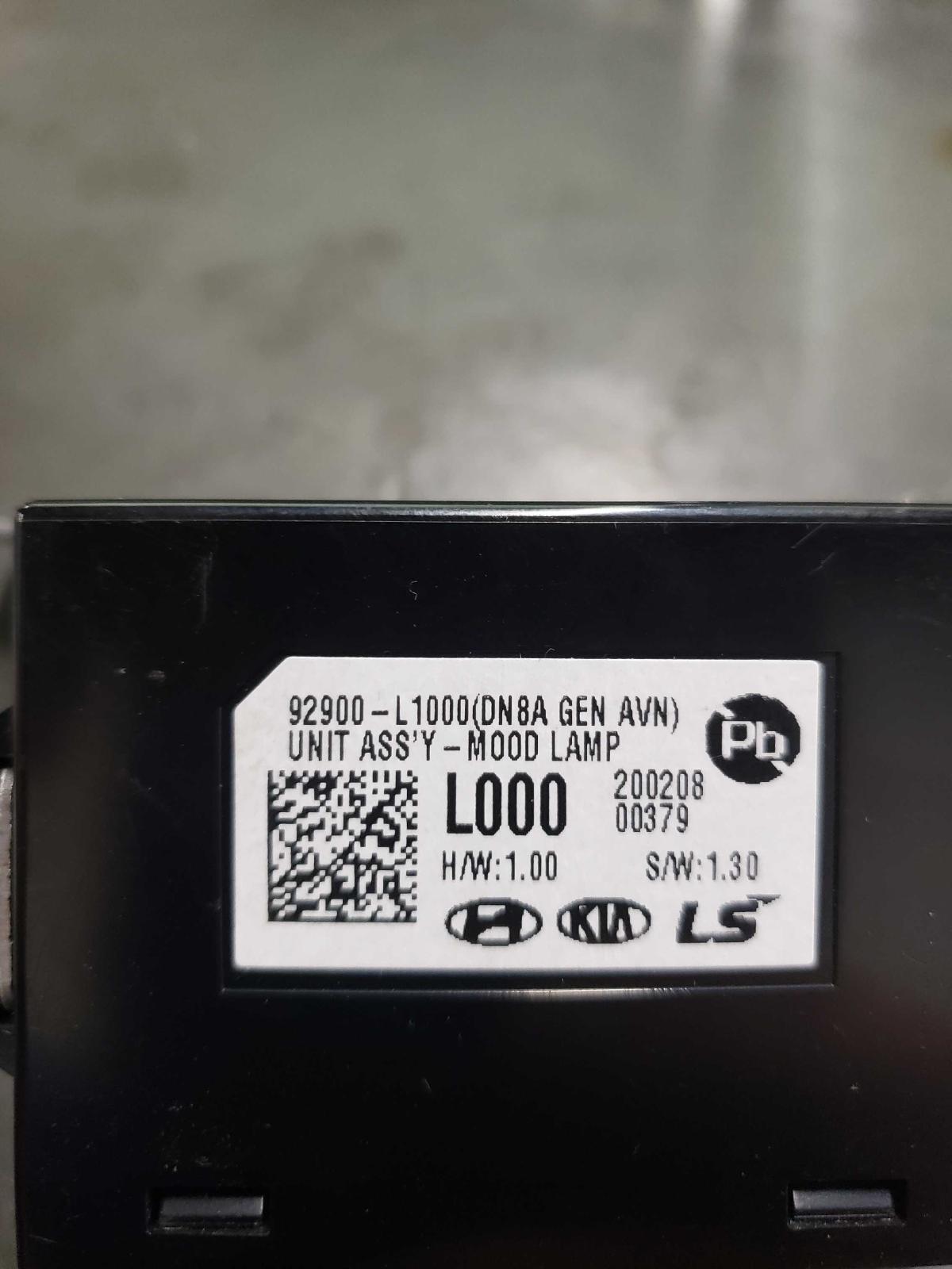 21 22 SONATA Ambient Interior Lighting Control Module ID# 92900L1000