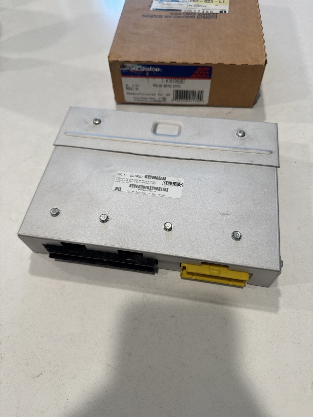 New GM 16198267/88999200 Engine Control Module ECM 1990-91 Corsica Beretta 2.3L