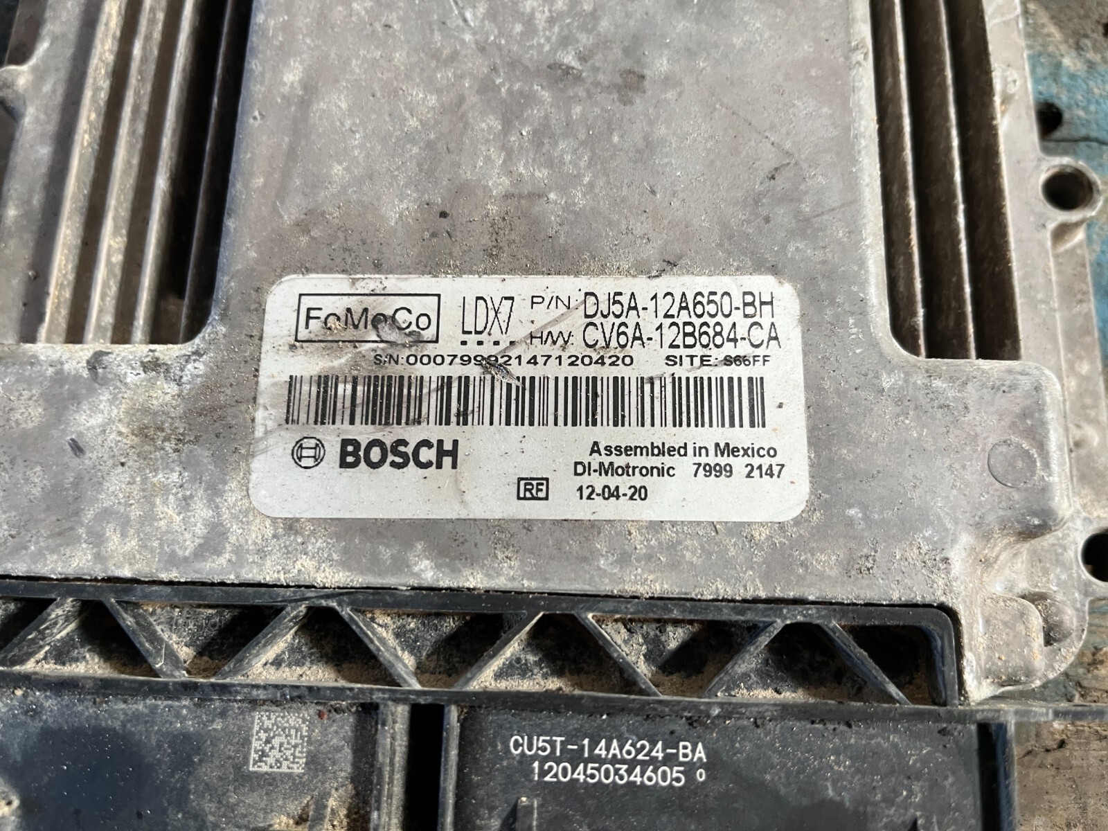 OEM 2013 Ford Escape 1.6L Computer Brain Engine Control ECU ECM EBX DJ5A12A650BH