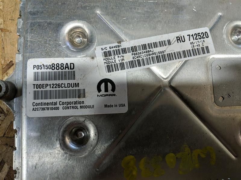 Engine ECM Electronic Control Module 05150888AD Fits 2017 Pacifica 2882107