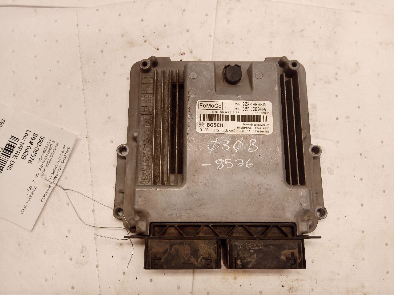 GB5A-12B684-HA Engine Control Module ECM from 2016 Explorer 3.5L Turbo 12050215