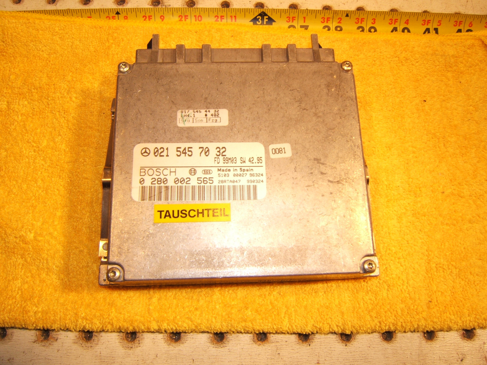 Mercedes W124 1994 E420 V8 under hood Bosch LH ECU Genuine 1 Computer,0215457032