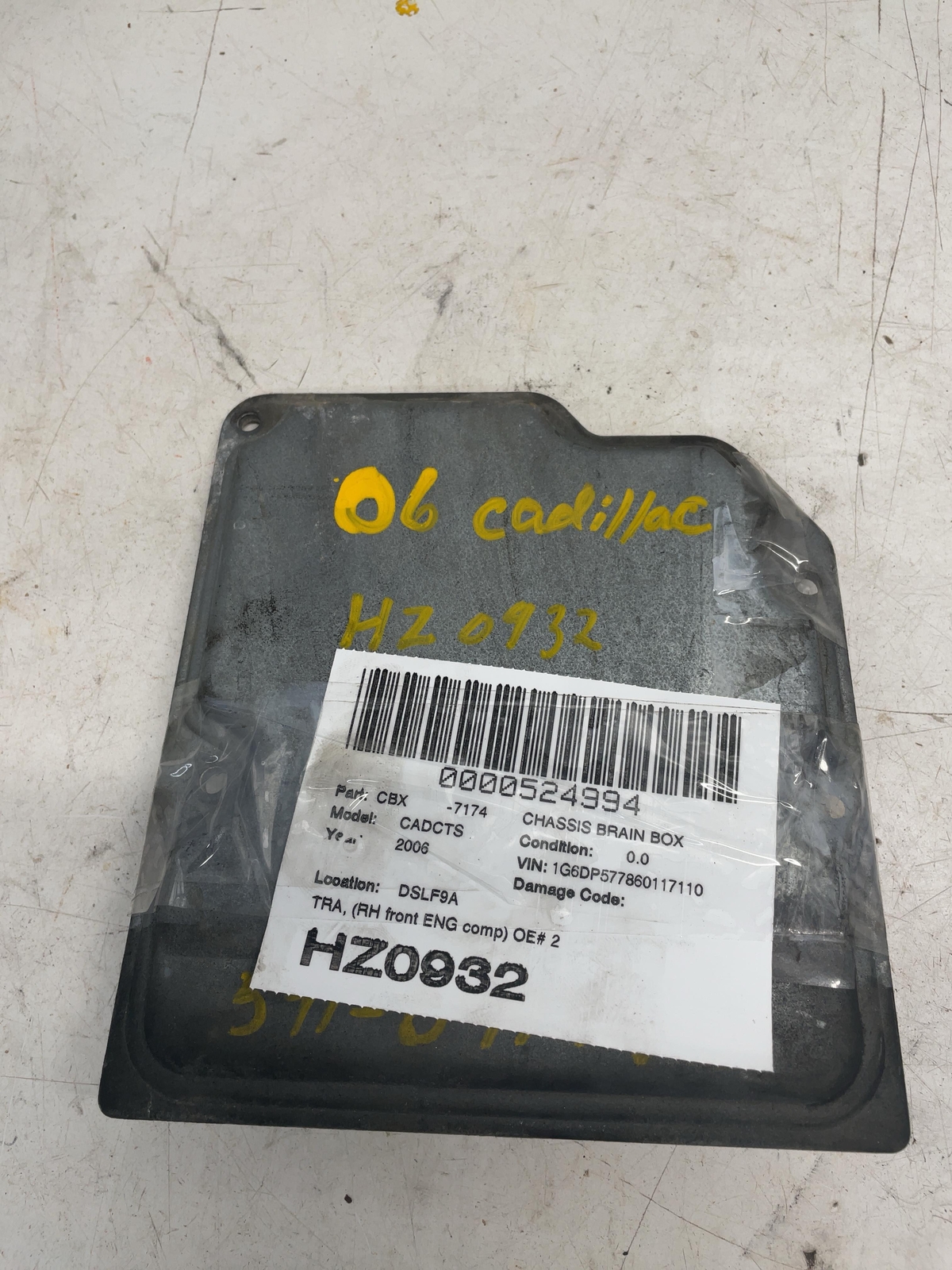 06 CADILLAC CTS Transmission Control Module Oe# 24233197