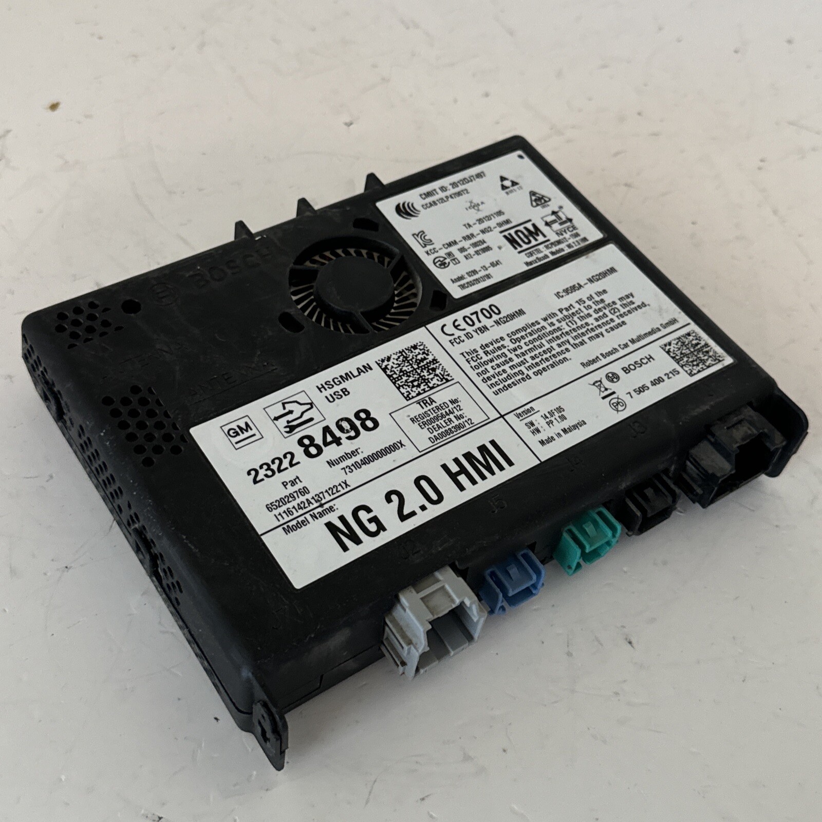 2016 CHEVROLET SIERRA HMI HUMAN MACHINE INTERFACE MODULE OEM 23228498