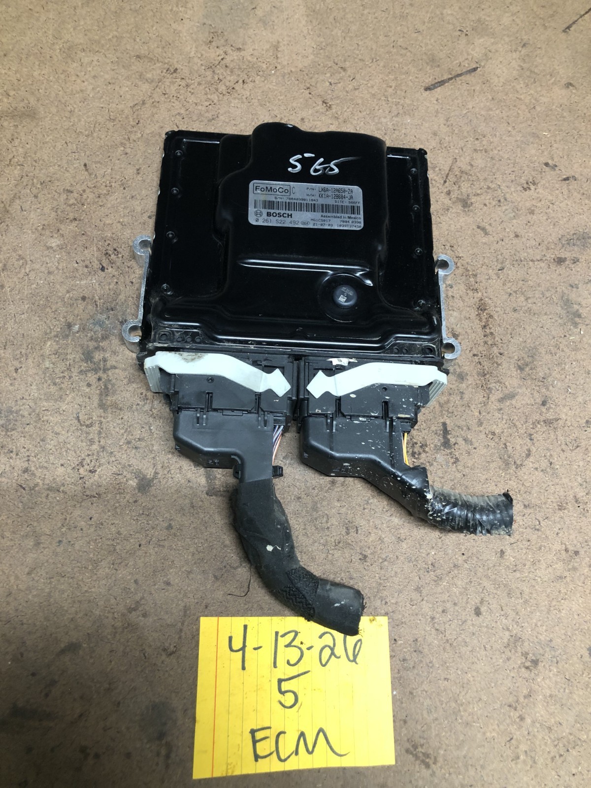 21 Ford Bronco Escape Engine Control Module Computer Ecm LX6A-12A650-ZA Plugs