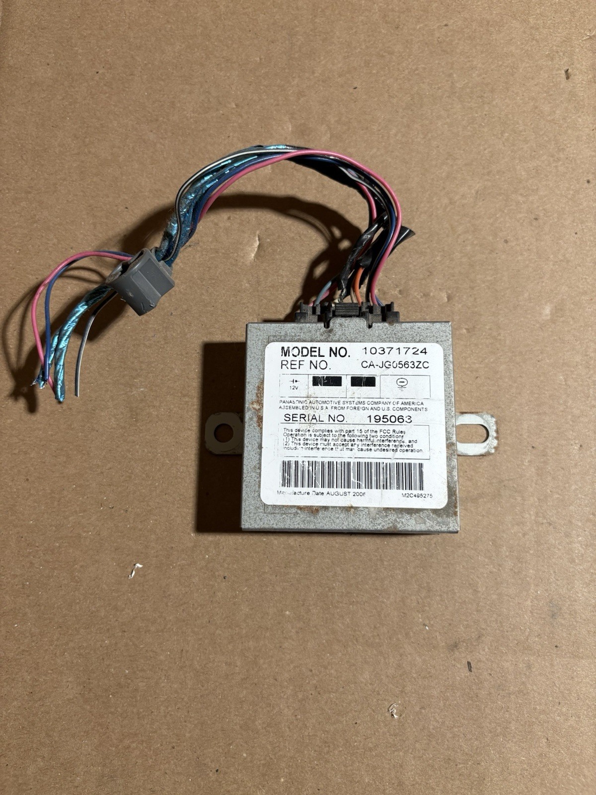 07-09 Chevy/GMC/Cadillac Driver Assist Rear View Parking Aid Module 10371724 OEM