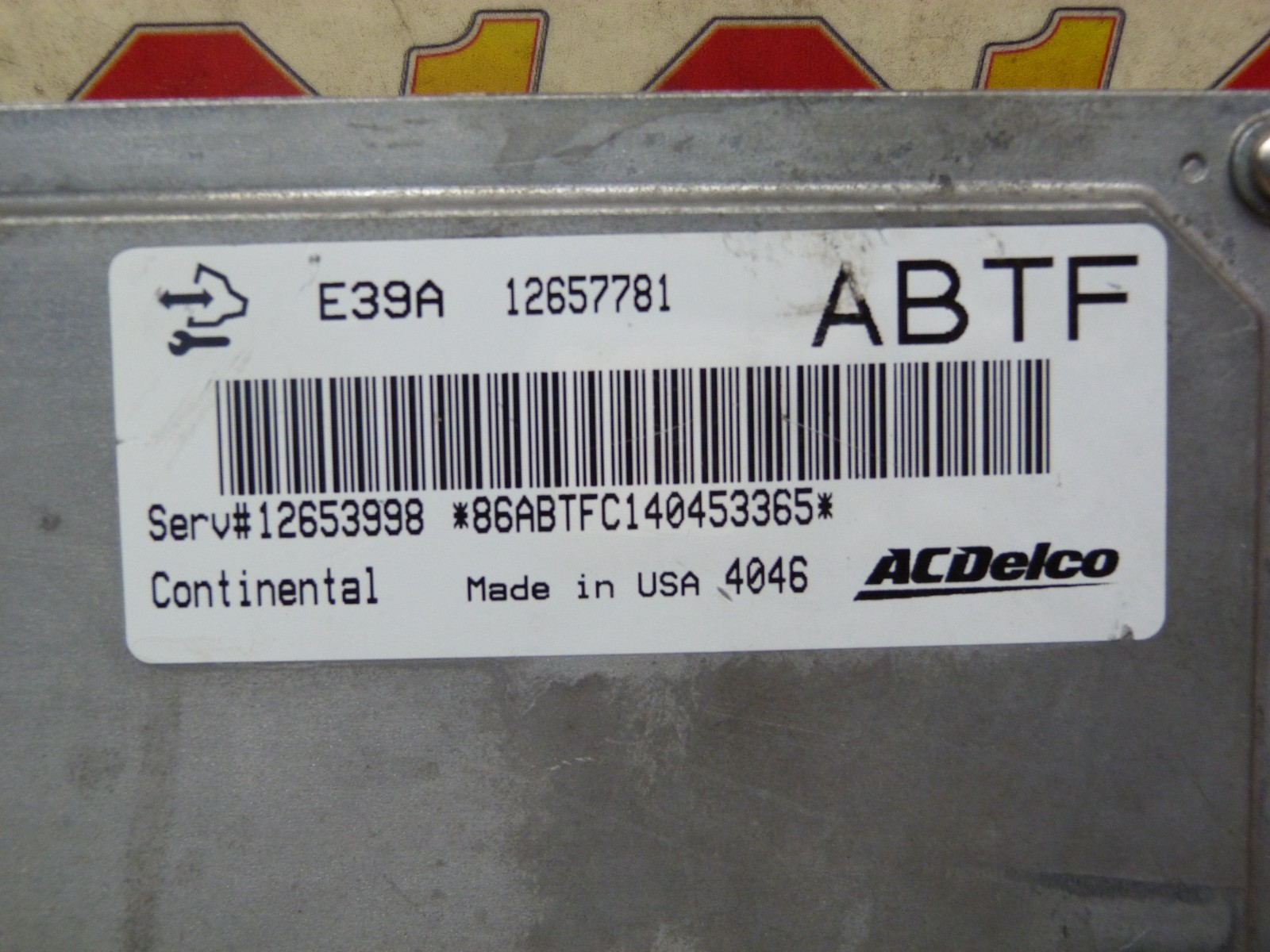 2013-2016 BUICK VERANO ENGINE COMPUTER MODULE ECU ECM 12653998 ABTF OEM