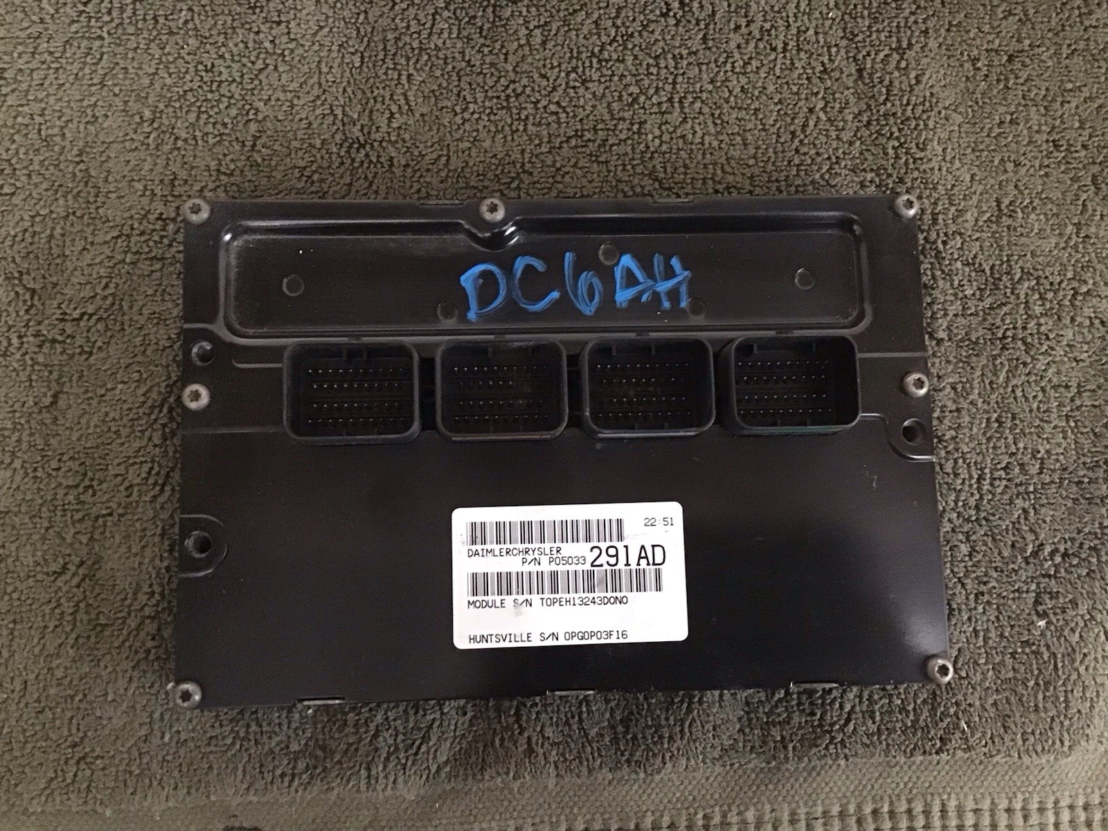 OEM 2004-04 Chrysler PT Cruiser 2.4L N/T ECM PCM ECU Computer 05033286AH
