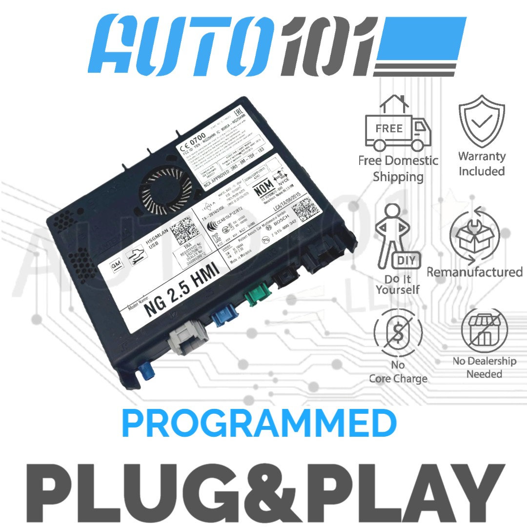 VIN Programmed 2016-2017 Volt Human Interface Module 2.5 W-NAV 84089011