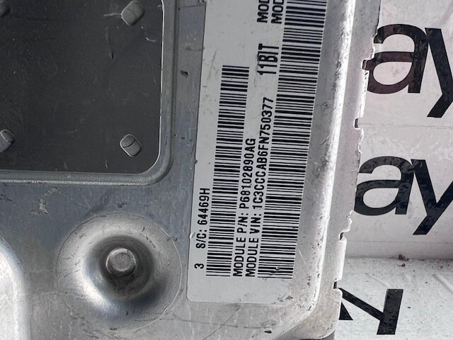 USED OEM 2015 CHRYSLER 200 05150993AC ENGINE COMPUTER
