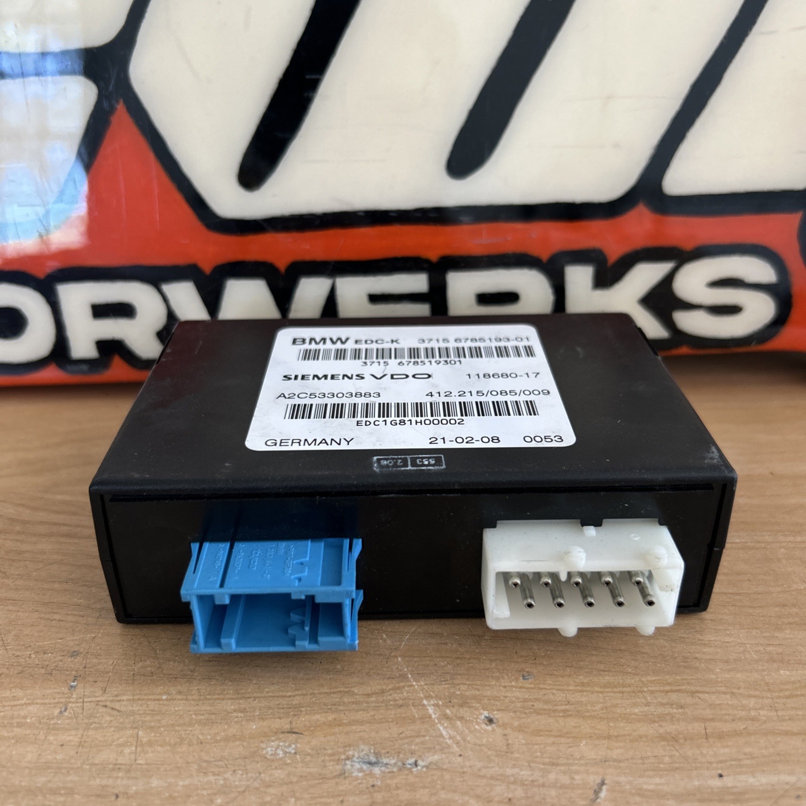 2008-2013 BMW M3 E92 E93 EDC K DAMPER SUSPENSION CONTROL MODULE UNIT OEM 6785193