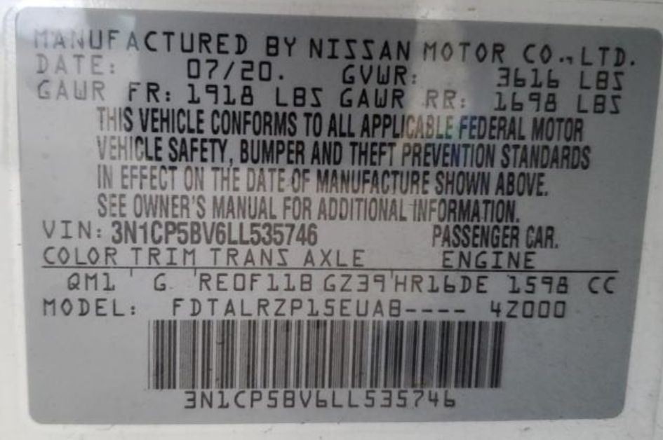 Engine ECM Electronic Control Module Engine Compartment Fits 20-25 KICKS 269830