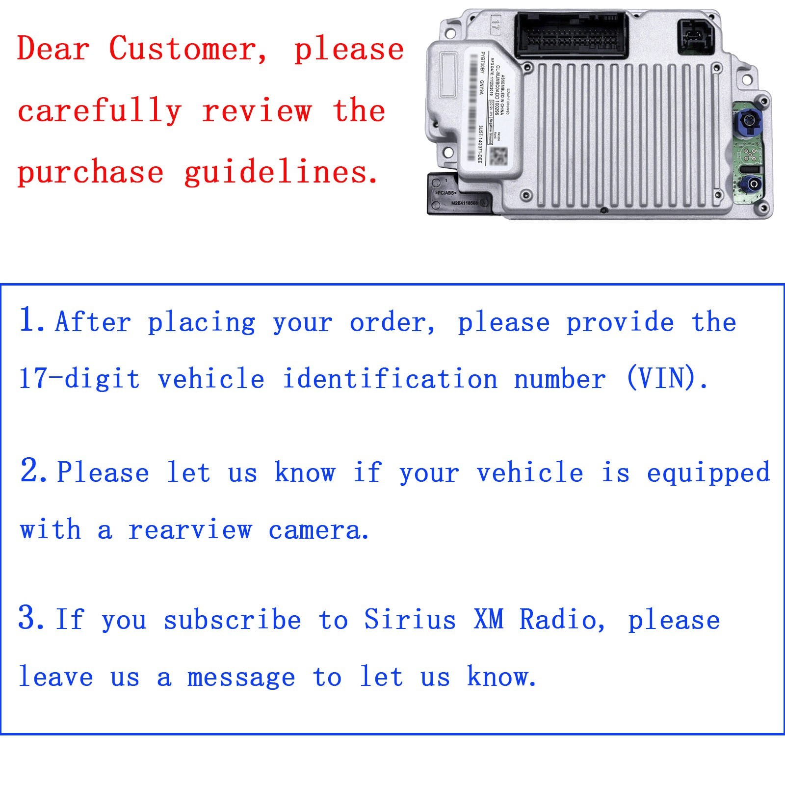 NEW Sync 3 APIM 3.4 Navigation Module for Ford Lincoln Vin Programmed GEN4