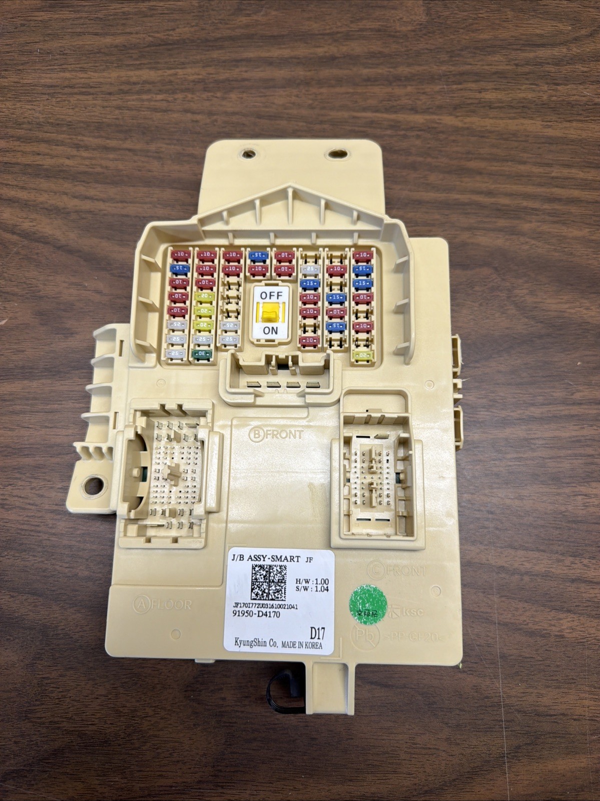 2016-2018 Kia Optima Fuse Box Electrical Control Module Genuine OEM 91950-D4180