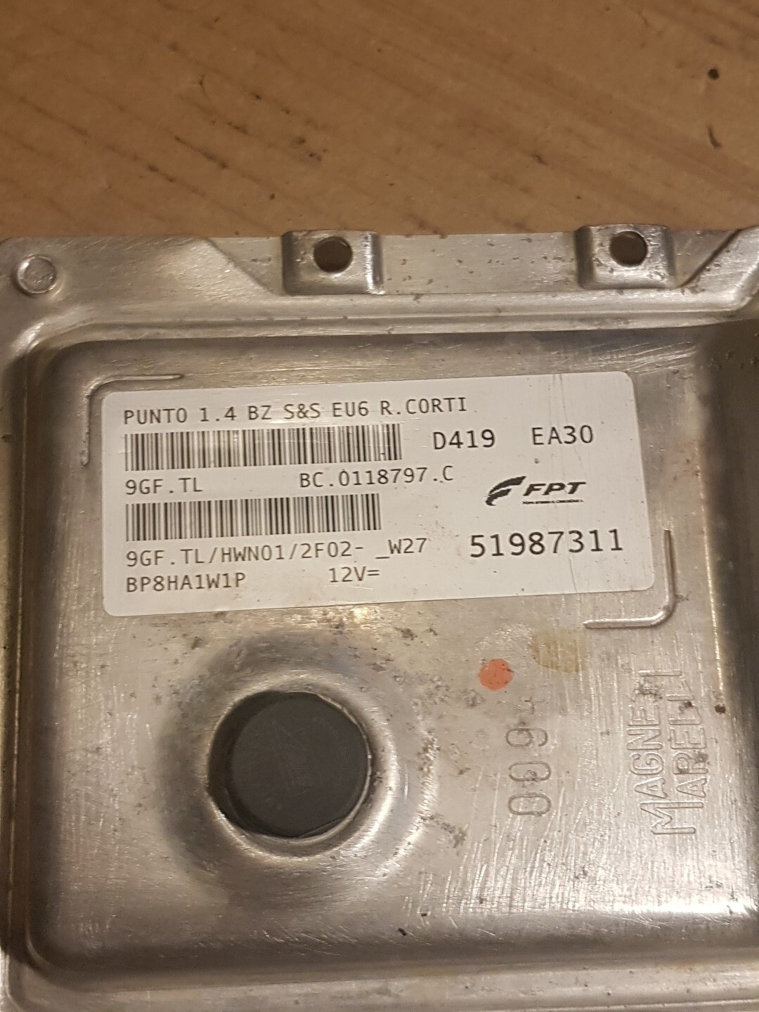 FIAT PUNTO 1.4 PETROL ENGINE ECU 51987311 51987311 SEE DESCRIPTION 👇
