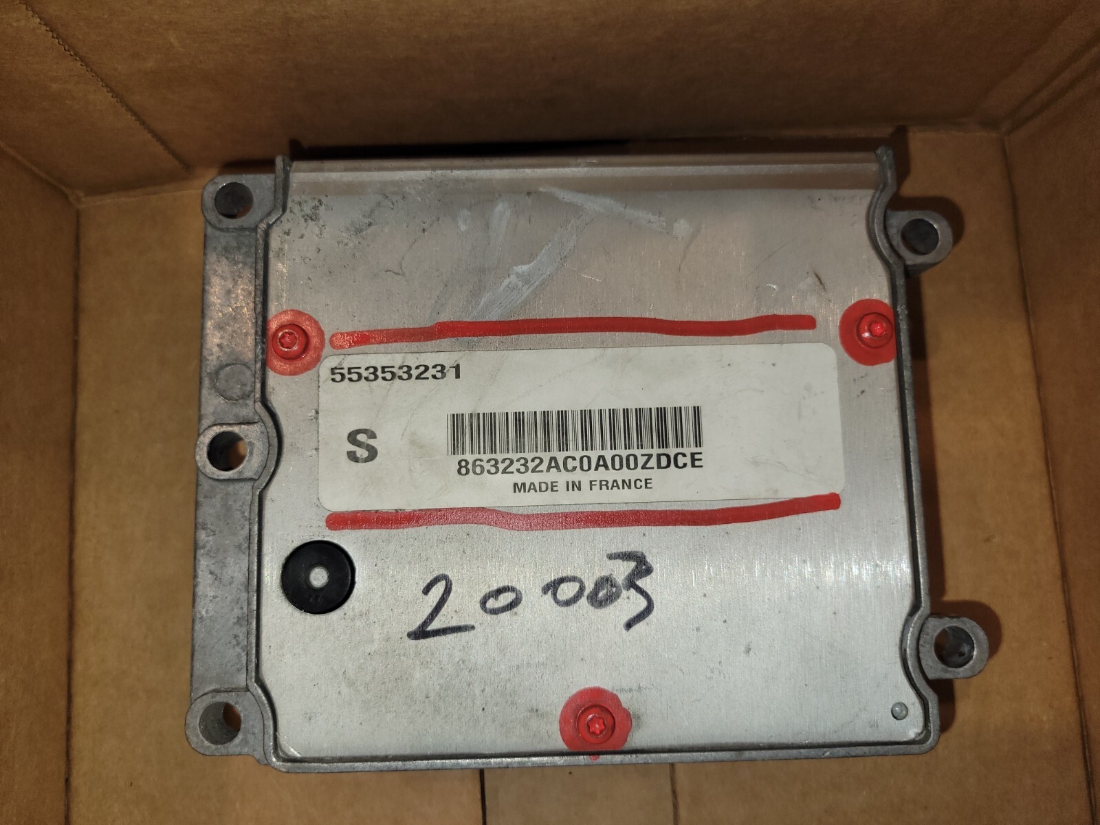 2003 TO 2006 SAAB 9-3 93 2.0L ENGINE COMPUTER MODULE ECU ECM PCM 55353231