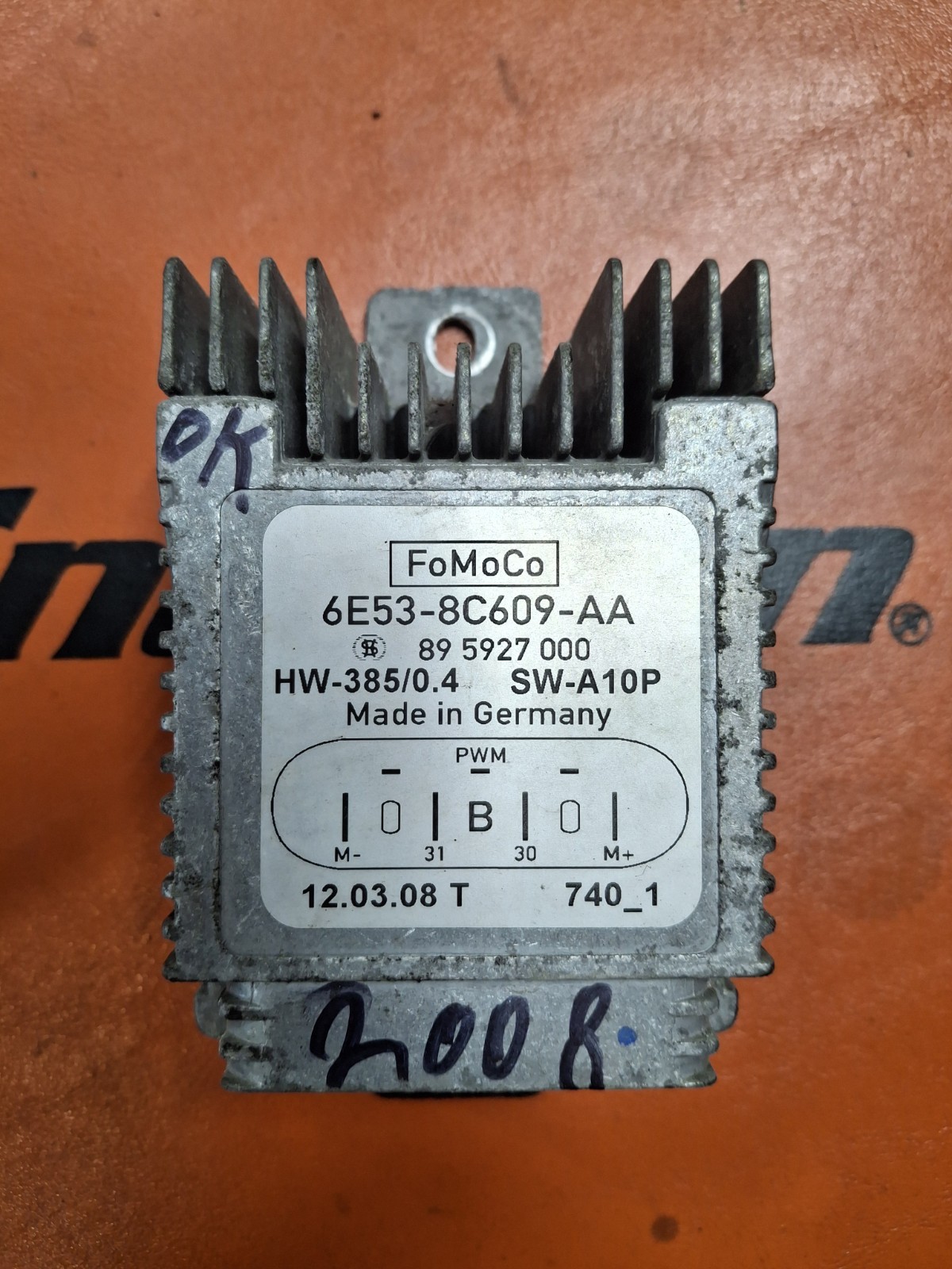 Chassis ECM Cooling Fan Fo Mo Co 6E53-8C609-AA Fits 06-10 MILAN Fusion