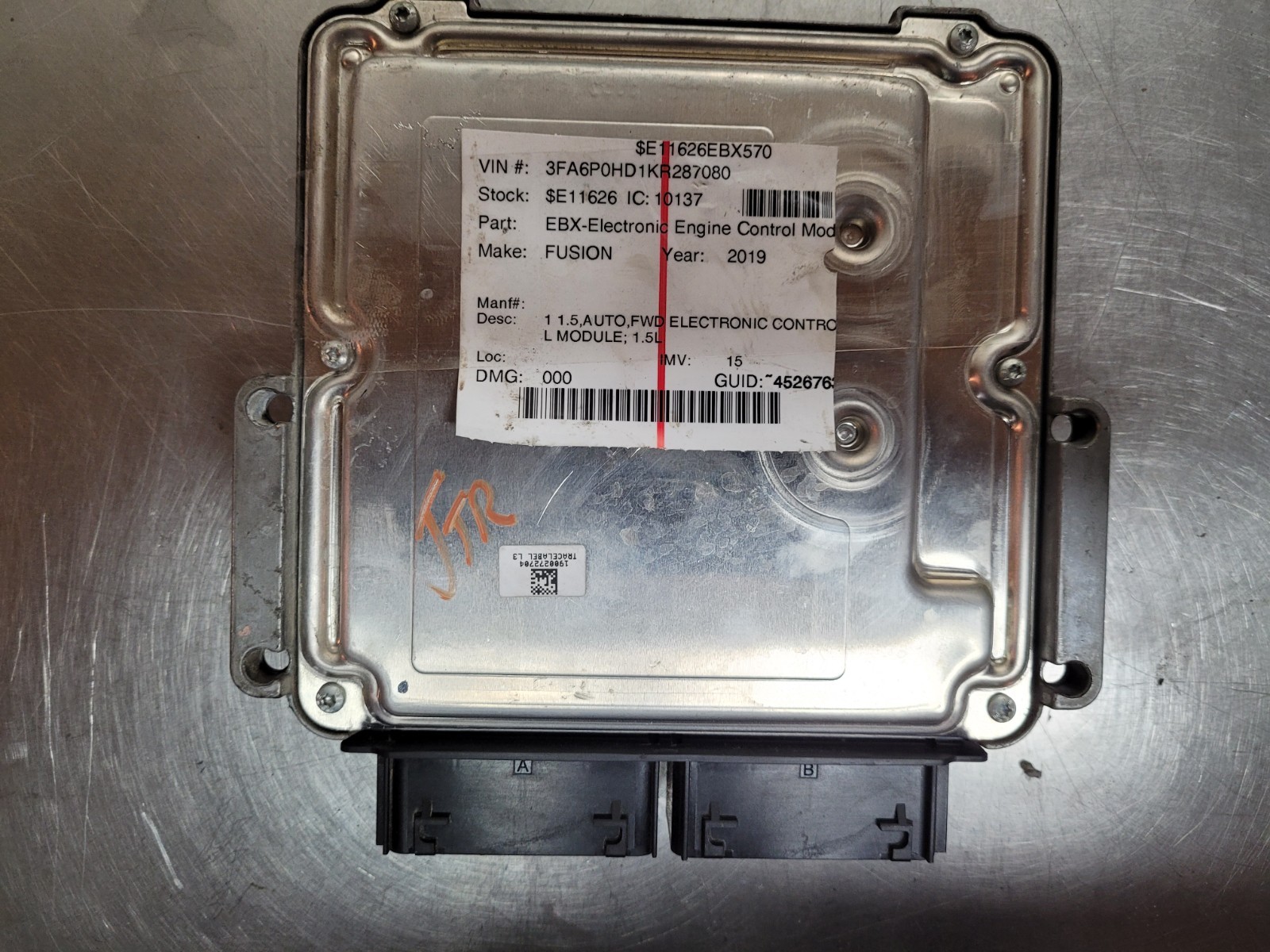 2017-2020 Ford Fusion 1.5L Engine Control Module Computer ECU KS7A-12A650-BCA *J