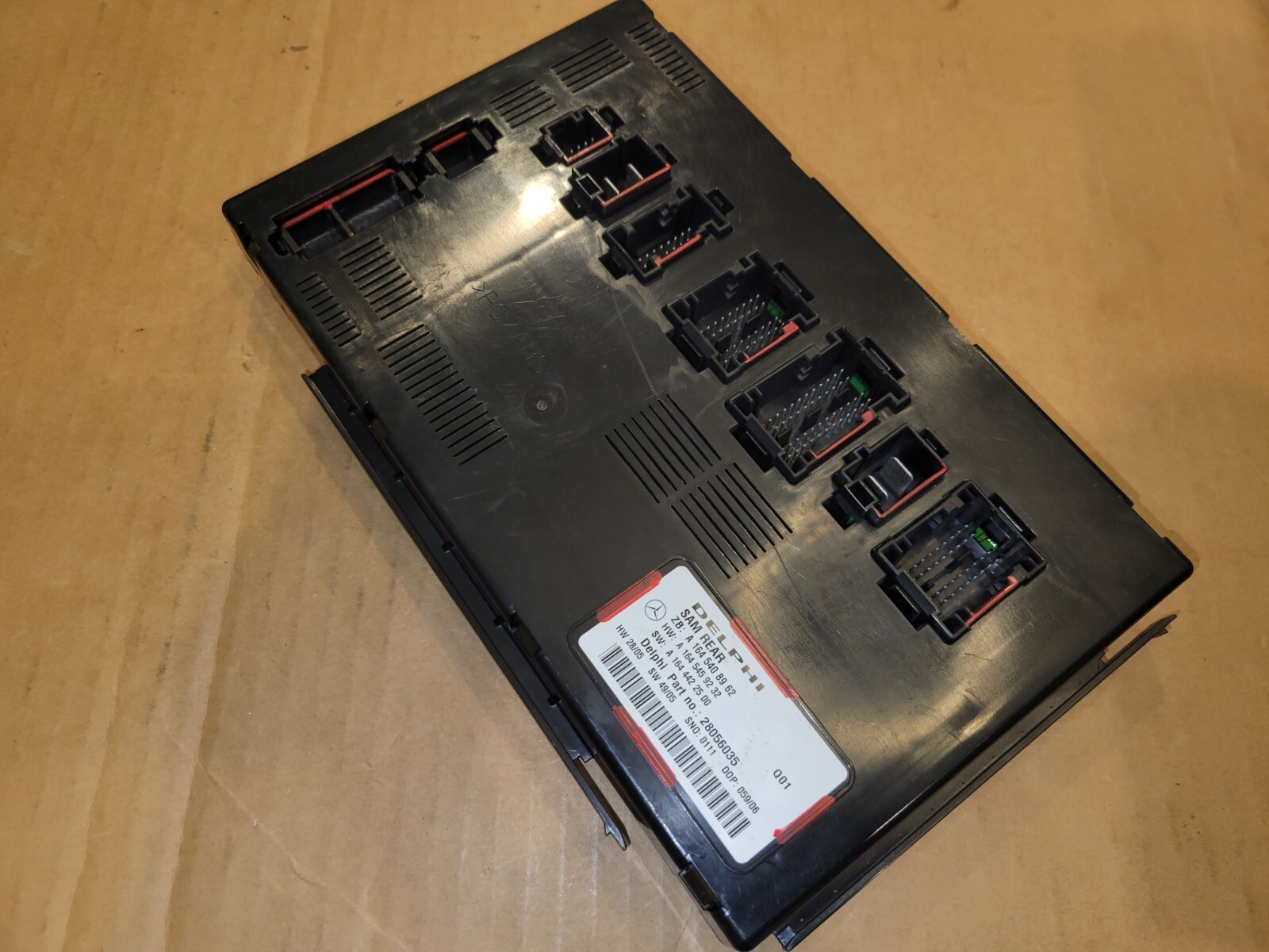 07-11 MERCEDES X164 W164 R GL ML REAR SAM SIGNAL ACQUISITION CONTROL MODULE UNIT