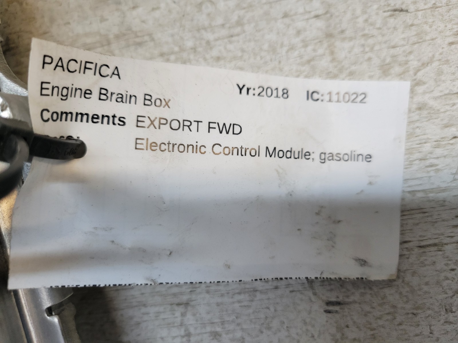 2017-2018 Chrysler Pacifica 3.6L Engine Control Module ECM PCM OEM 68330922AB
