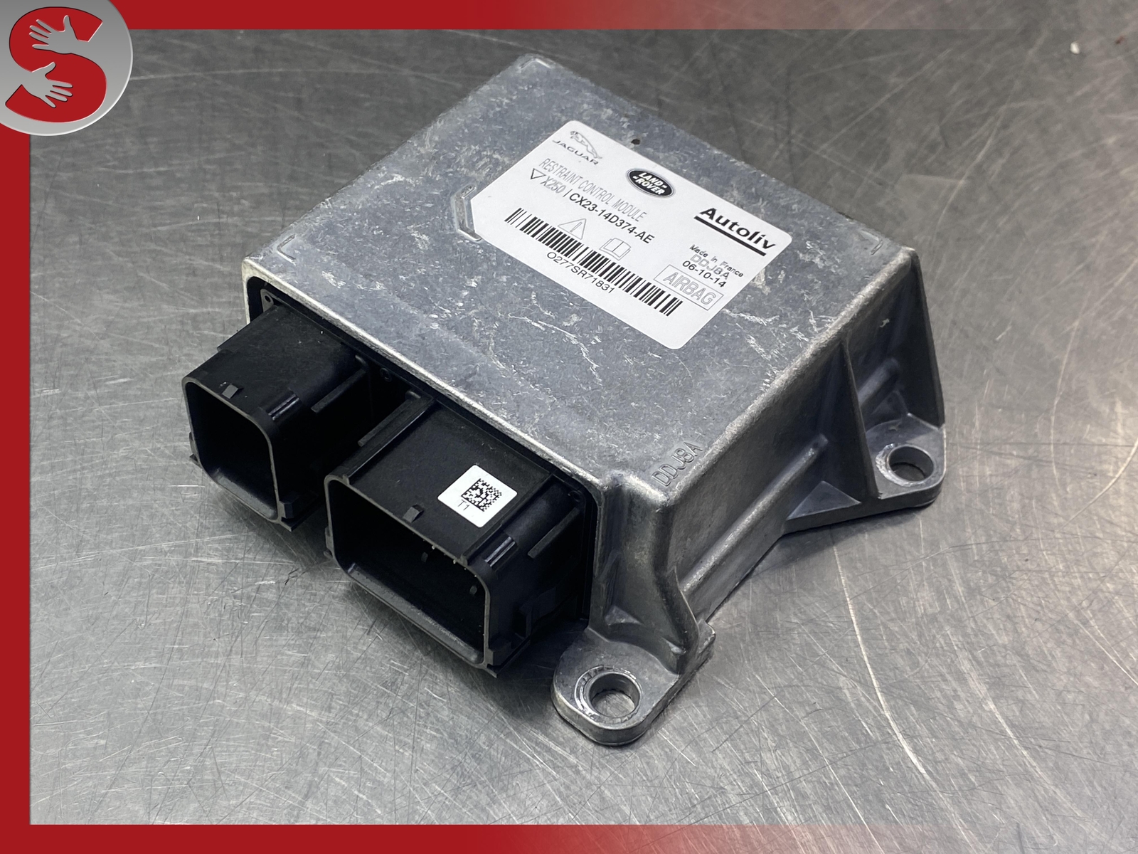 12-15 JAGUAR XF BCM RESTRAINT MODULE AUTOLIV CX2314D374AC OEM