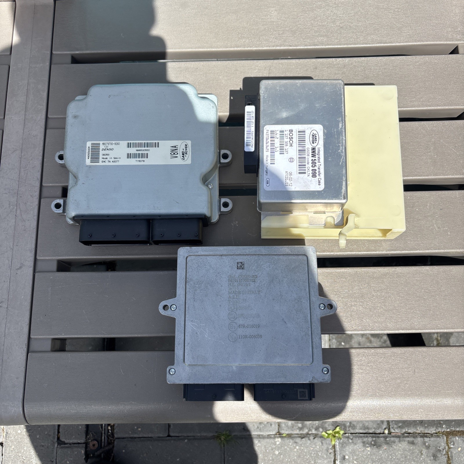 Land Rover Engine Control Module Set NNN500550-NNW505090-AEB2568D L322 V8 ECU