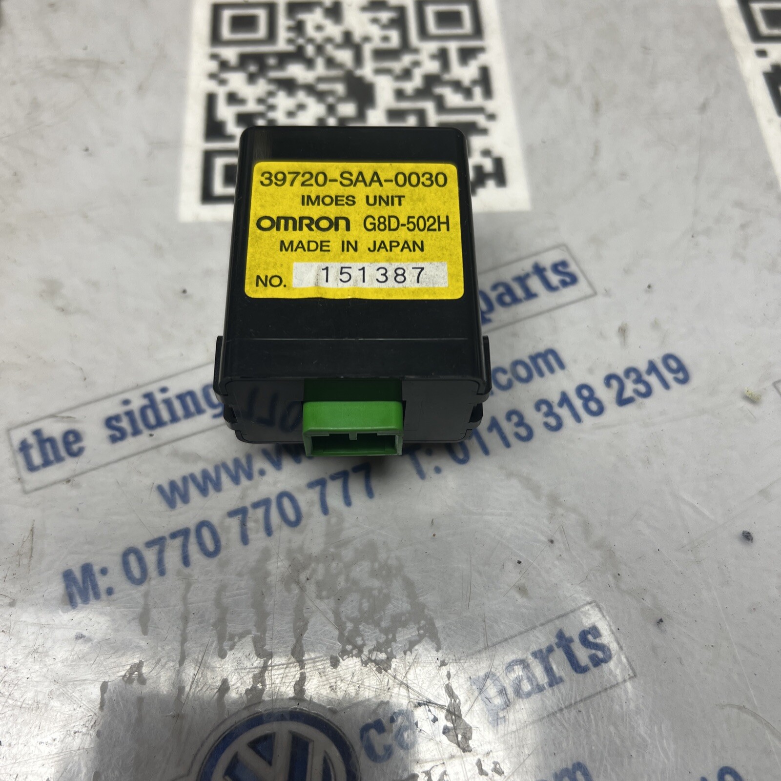HONDA JAZZ GD MK1 01-08 1.4L OMRON ANTI THEFT CONTROL MODULE UNIT 39720-SAA-0030