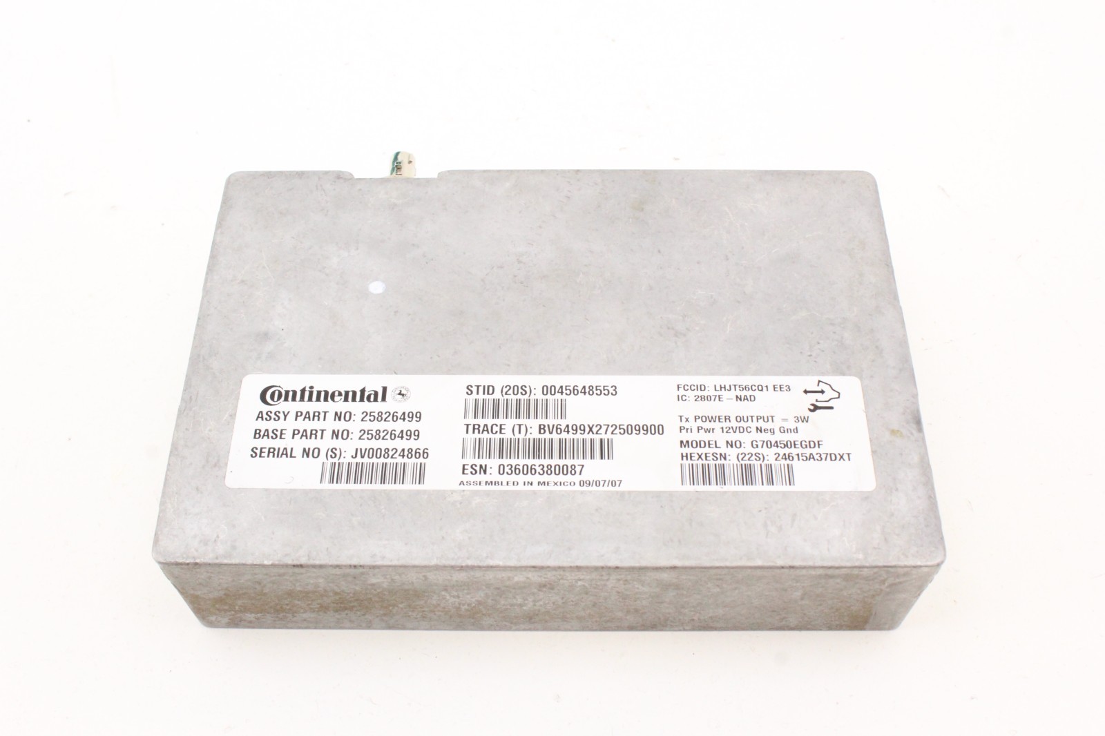 07-08 GMC Acadia Communication OnStar Control Module Unit Silver OEM 25826499