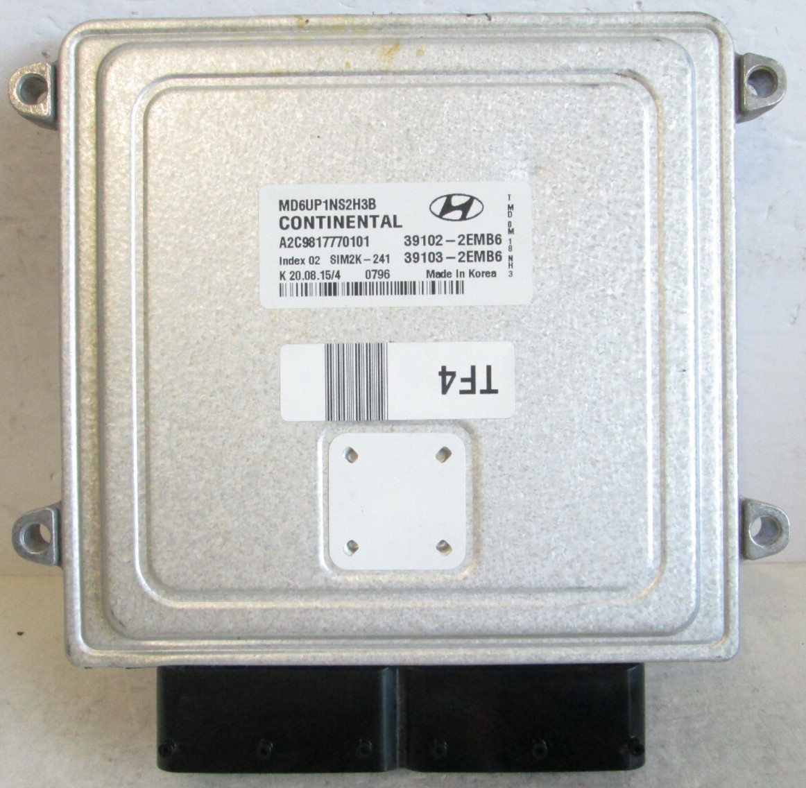 2014-2016 Hyundai Elantra Engine Computer ECU ECM Control Module 39103-2EMB6 OEM