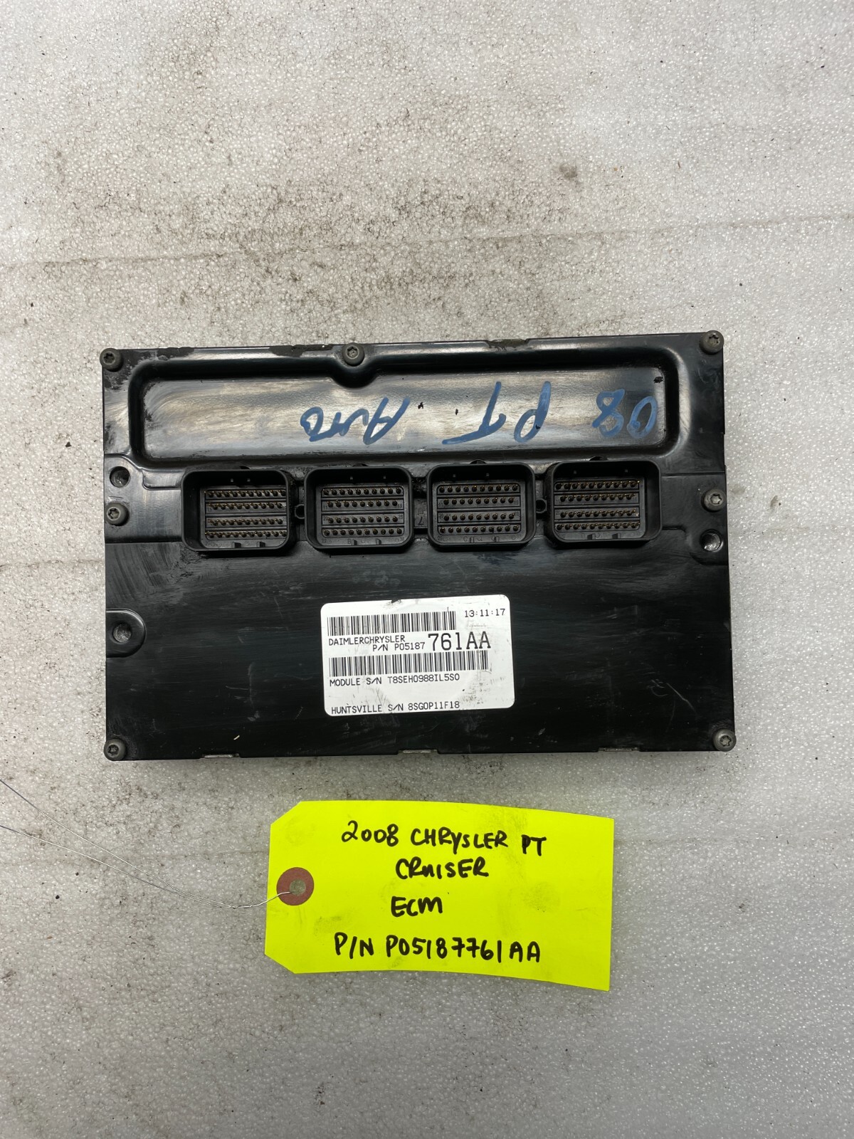 08 CHRYSLER PT CRUISER 2.4 ENGINE COMPUTER ECM ECU PCM P05187761AA 07-10