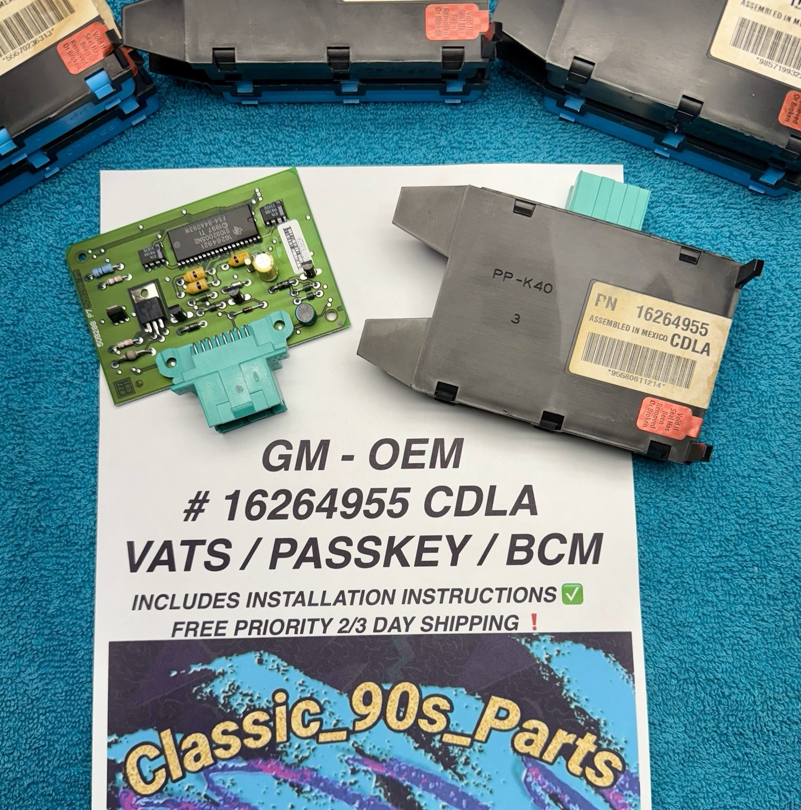 OEM GM # 16264955 VATS / BCM / PASSLOCK / PASSKEY. REMANUFACTURED & TESTED