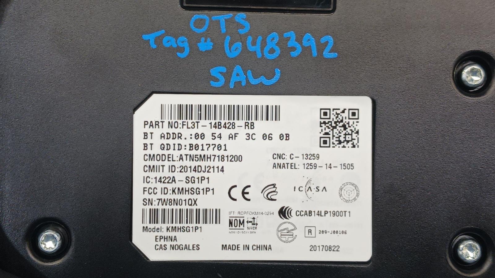 ’16-’18 FORD F250SD F350SD Communication Sync module OEM 1 Year Wnty!