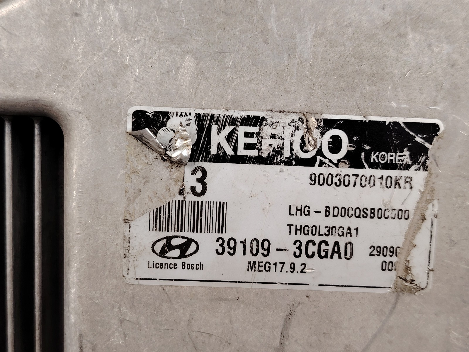 39109 3CGA0 HYUNDAI GRANDEUR HG300 PRIME 3.0 ENGINE CONTROL MODULE ECU ECM