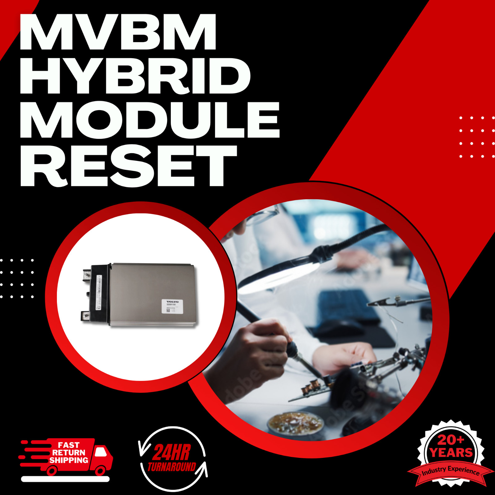 VOLVO MVBM BATTERY MODULE RESET CRASH CLEAR RESET SERVICE 2017-2025 VOLVO