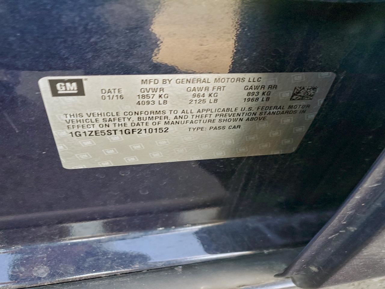 CHASIS CONTROL MODULE OEM 2016 CHEVY MALIBUNEW 1YR WRNTY 23403918
