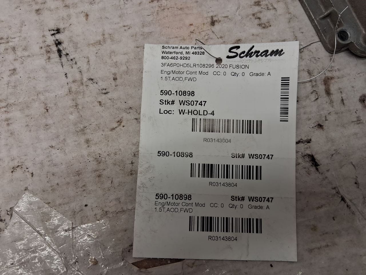 Engine ECM Electronic Control Module 1.5L Fits 20 FUSION 3143804