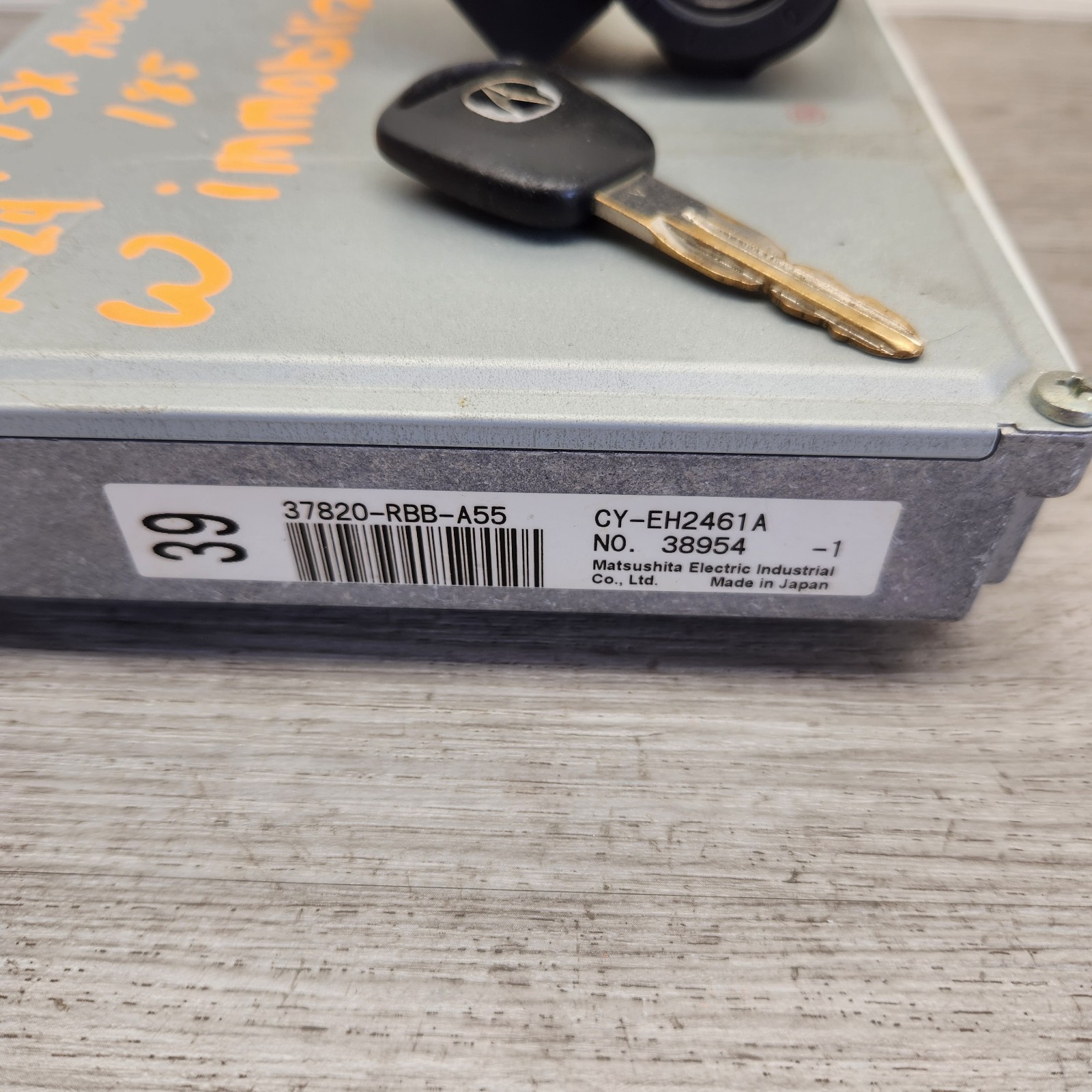 2004 04 Acura TSX AT ECU Engine Computer + Immobilizer /Key 37820-RBB-A55 Tested
