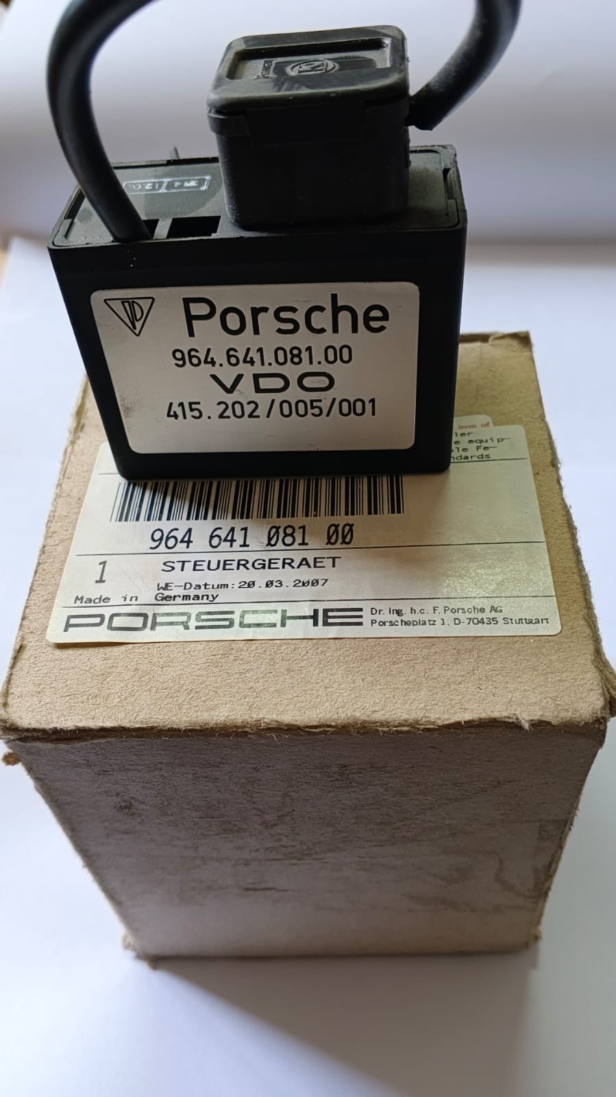 Genuine Porsche 964 VDO Control Module OEM 96464108100 New NOS