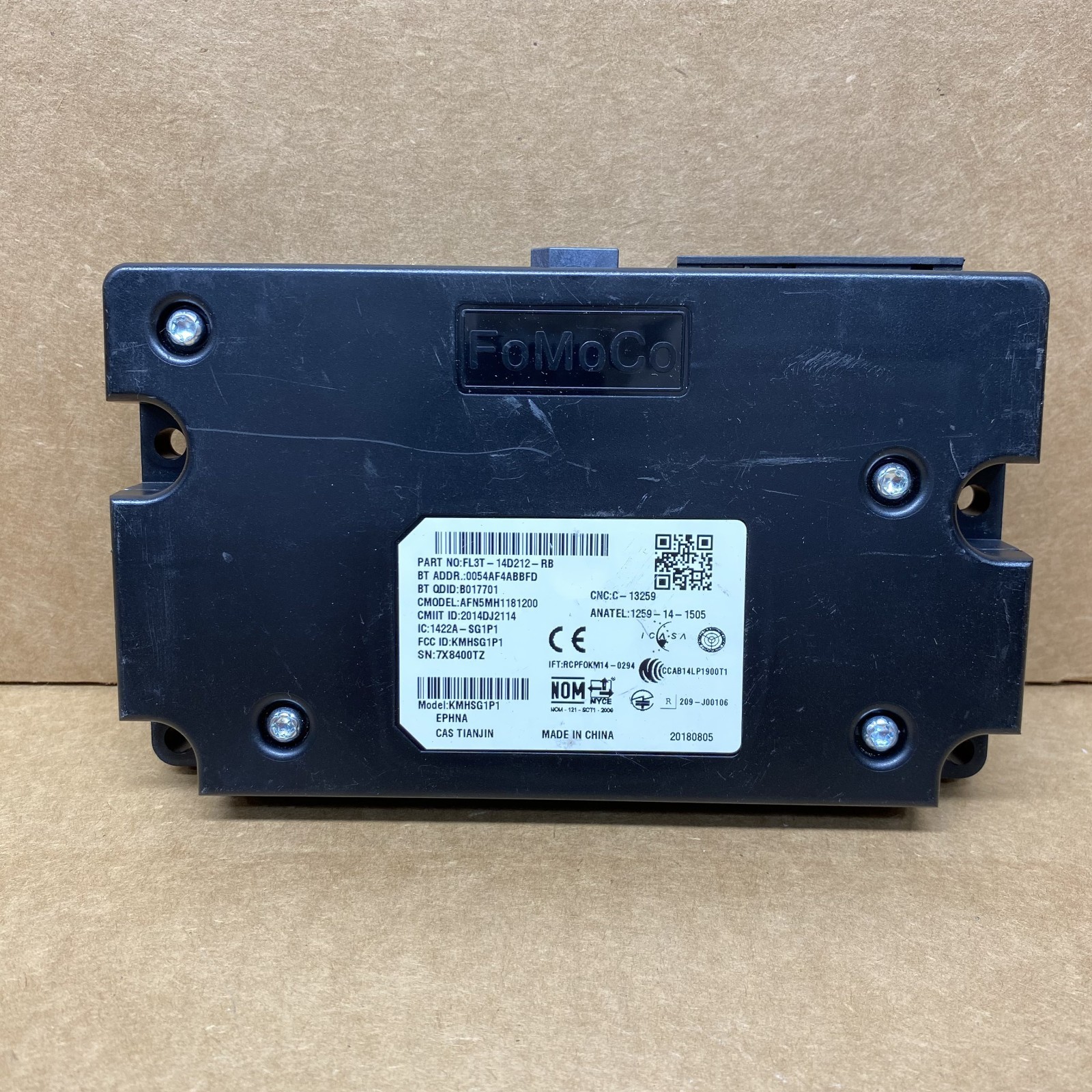 2017-19 Ford Escape Fusion Communication Control Sync Module FL3T-14D212-RB OEM
