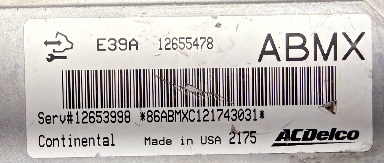 2013-19 GM ECM Malibu Equinox PCM Engine Computer Module ECU 12655478 ABMX