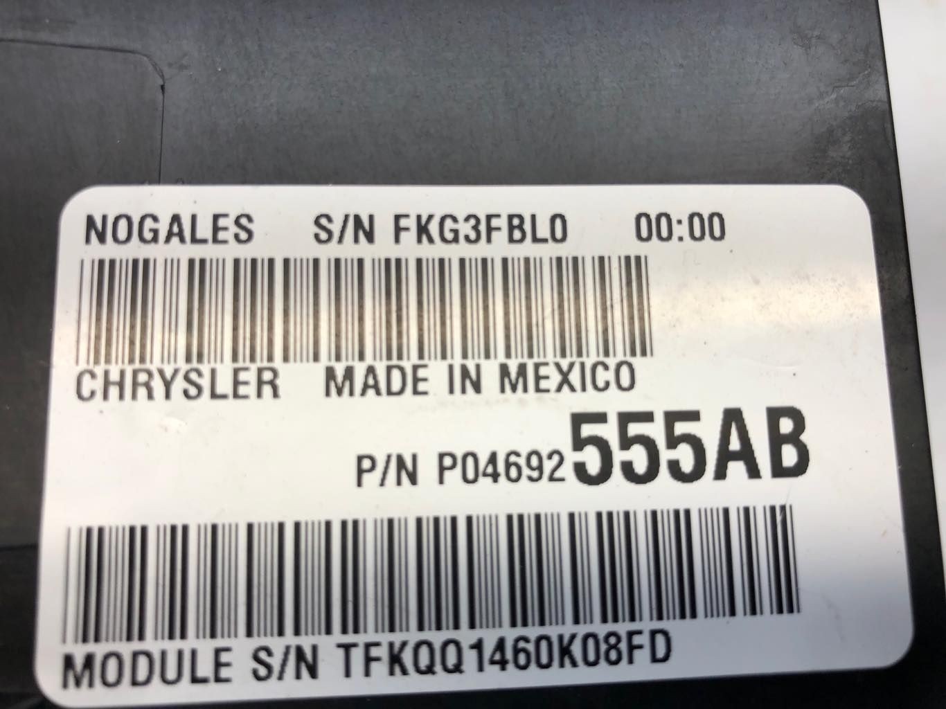 2010 Jeep Patriot Compass 2010-12 Caliber Power Module TIPM Fuse Box P04692555AB