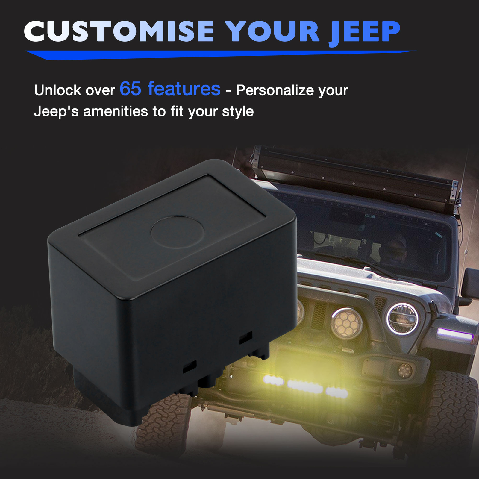 Tazer Mini Programmer Kit For 2018-2024 Jeep Wrangler JL 4XE Gladiator JT